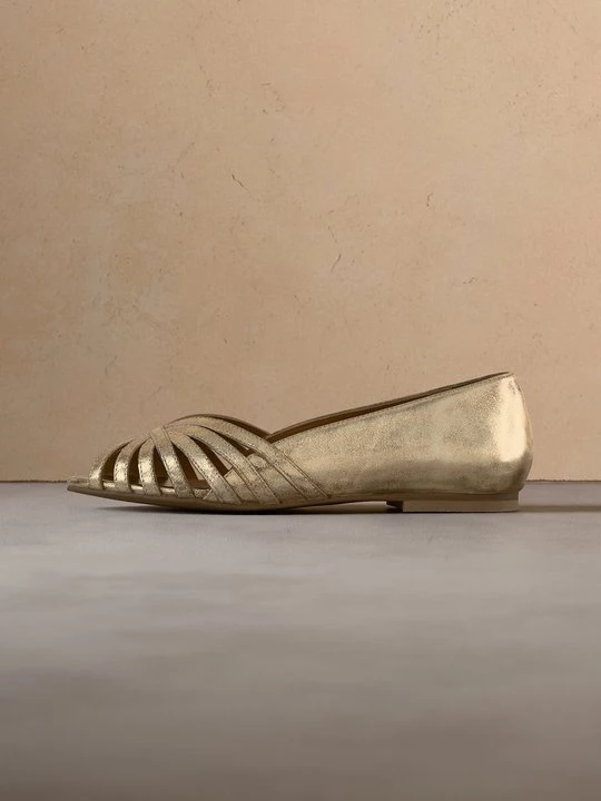 Obrázek produktu Klasické baleríny Copenhagen Shoes zlatá barva