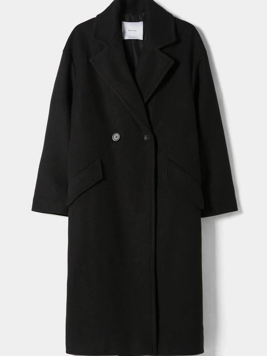 Obrázek produktu Klasický kabát Bershka černá