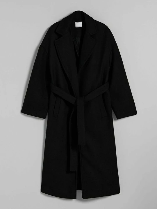 Obrázek produktu Klasický kabát Bershka černá