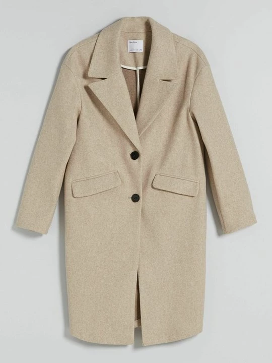 Obrázek produktu Klasický kabát Bershka písková
