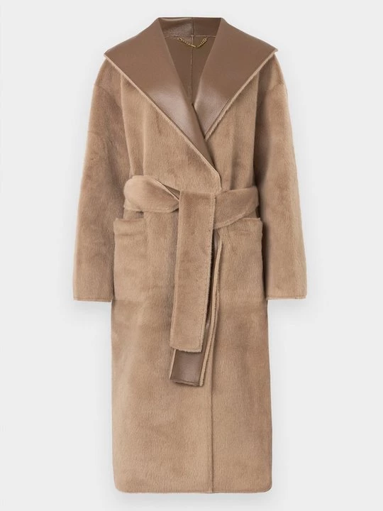 Obrázek produktu Klasický kabát MARCIANO BY GUESS světle hnědošedá