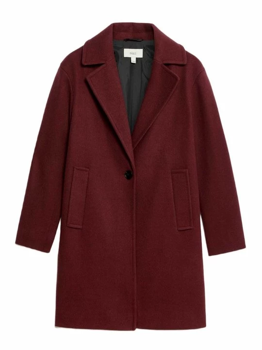 Obrázek produktu Klasický kabát Marks & Spencer tmavě červená