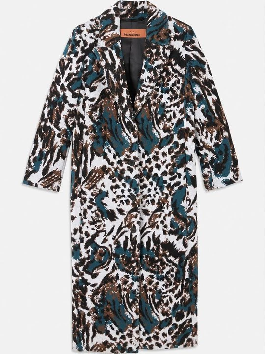Obrázek produktu Klasický kabát Missoni skvrnitě antracitová