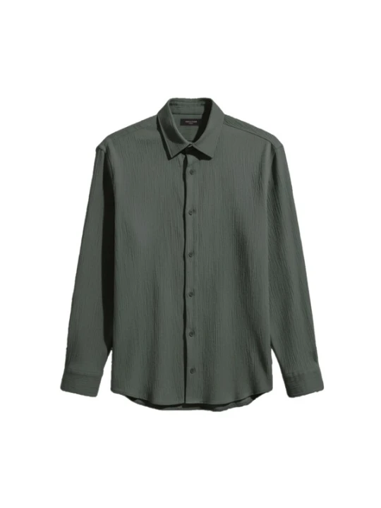 Obrázek produktu Kleidermafia Košile 'Regular Fit Cotton Shirt - Green' zelená