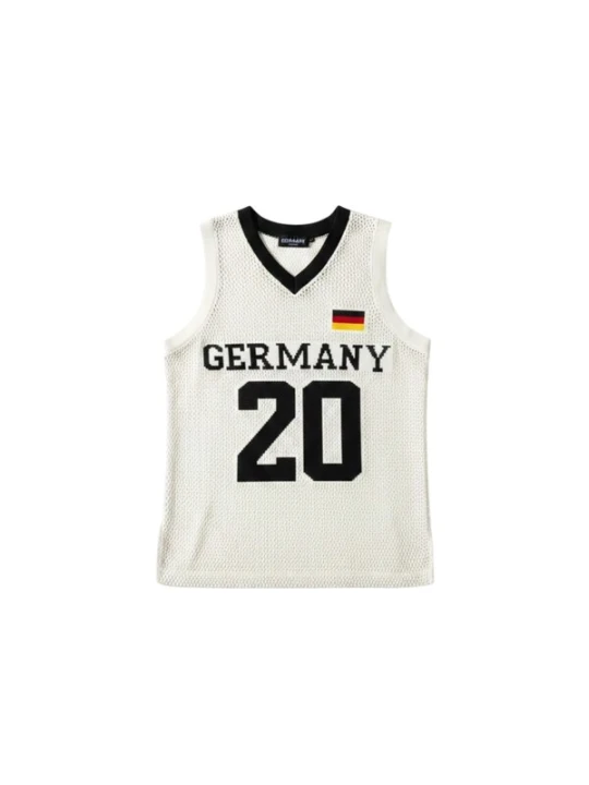 Obrázek produktu Kleidermafia Tričko 'Oversize Germany Knit Tanktop - White' bílá
