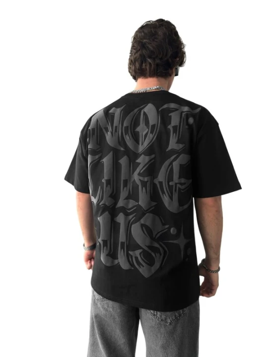 Obrázek produktu Kleidermafia Tričko 'Oversize Not Like Us T-shirt - Black' černá