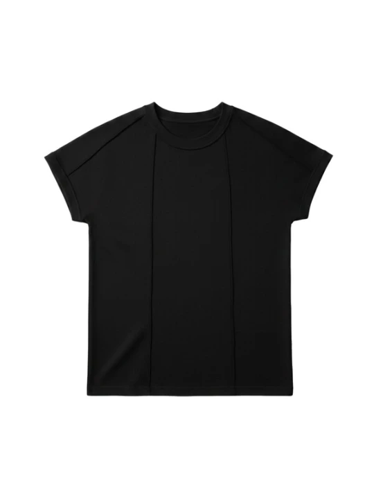Obrázek produktu Kleidermafia Tričko 'Oversized Batwing Seam-Detail T-Shirt - Black' černá