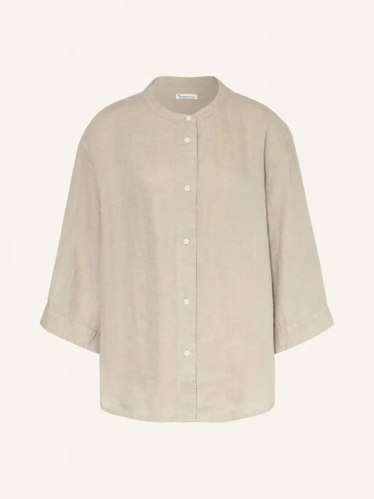 Obrázek produktu Knowledgecotton Apparel Lněná Blůza S 3/4 Rukávy béžová