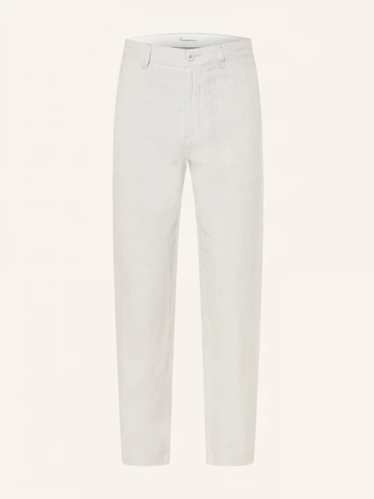 Obrázek produktu Knowledgecotton Apparel Lněné Chino Chuck světle šedá
