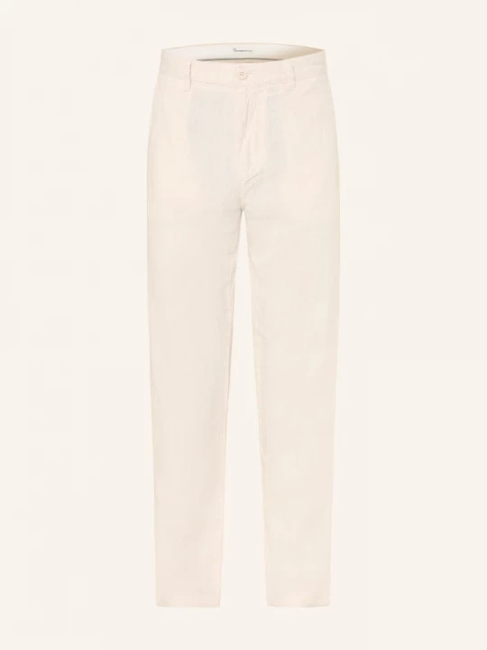 Obrázek produktu Knowledgecotton Apparel Lněné Chino Chuck tmavě hnědá