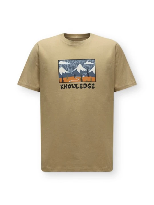 Obrázek produktu KnowledgeCotton Apparel Tričko tmavě modrá / světle hnědá / oranžová / černá