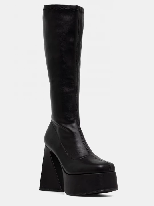 Obrázek produktu Koi Footwear kozačky nad kolena na sloupku dámské MC-21 černá
