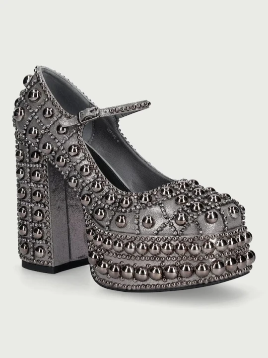 Obrázek produktu Koi Footwear lodičky Basset Hand Studded Platform Heel Grey