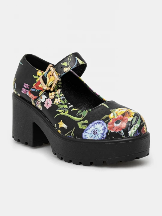Obrázek produktu Koi Footwear Lodičky Koi Footwear TIRA MARY JANES ‘FLORAL EDITION’ černá