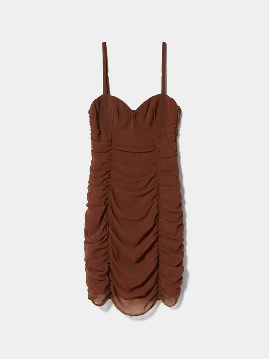 Obrázek produktu Koktejlové šaty / šaty na párty Bershka hnědá