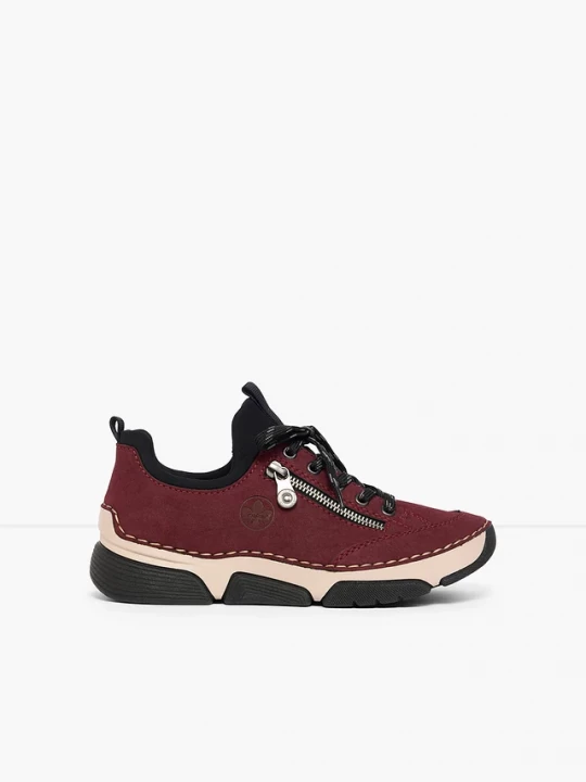 Obrázek produktu Komfortowe sneakersy marki Rieker z wyściełaną wkładką BonPrix czerwony