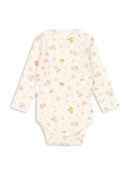 Obrázek produktu Konges Sløjd Bavlněné kojenecké body Konges Sløjd MINNIE BODY GOTS béžová