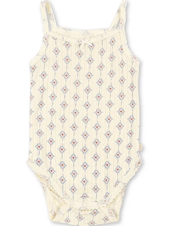 Obrázek produktu Konges Sløjd body dětské bavlněné MINNIE STRAP BODY GOTS béžová