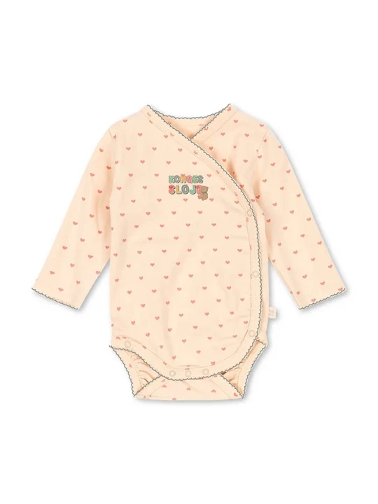 Obrázek produktu Konges Sløjd body kojenecké bavlněné s elastanem BASIC LS NEWBORN BODY GOTS růžová