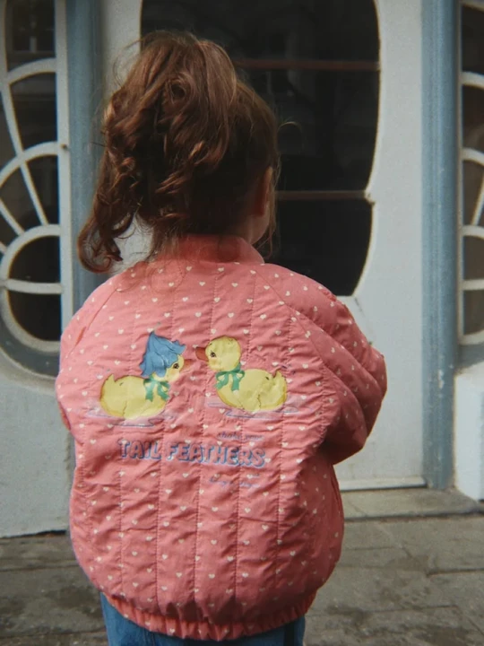 Obrázek produktu Konges Sløjd bomber dětský JUNO DUCKLING PRINTED BOMBER JACKET růžová