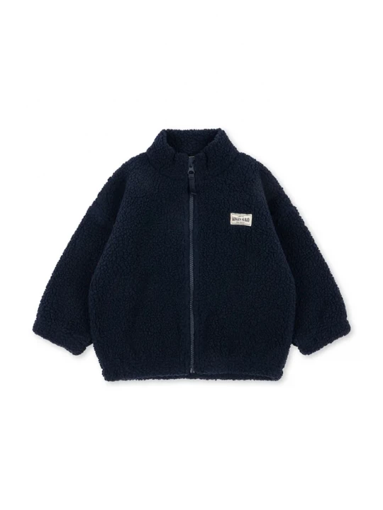 Obrázek produktu Konges Sløjd bunda dětská fleecová JODY SOLID TEDDY JACKET GRS námořnická modř