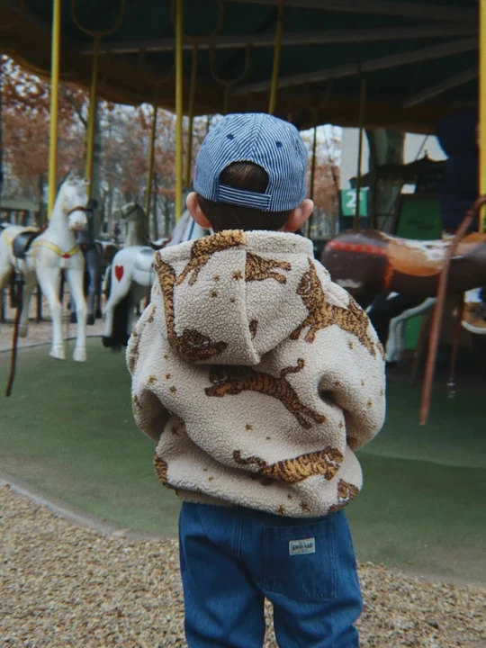 Obrázek produktu Konges Sløjd bunda dětská JODY TEDDY HOODIE GRS hnědá
