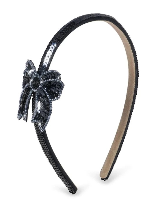 Obrázek produktu Konges Sløjd čelenka do vlasů dětská SEQUIN BOW HAIRBRACE námořnická modř