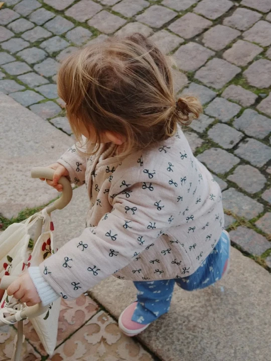 Obrázek produktu Konges Sløjd Dětská bavlněná bunda Konges Sløjd COCO PADDED JACKET béžová