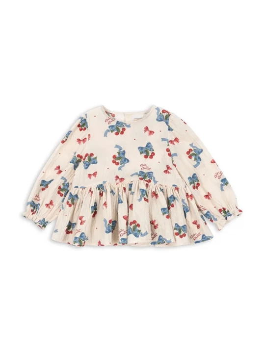 Obrázek produktu Konges Sløjd Dětská halenka Konges Sløjd ELIN BLOUSE GOTS béžová