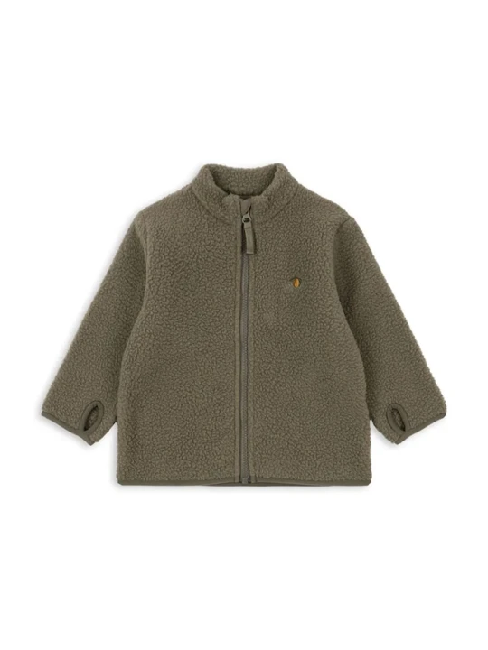 Obrázek produktu Konges Sløjd Dětská mikina THERMY FLEECE JACKET GRS zelená