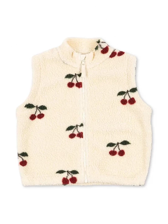 Obrázek produktu Konges Sløjd Dětská vesta Konges Sløjd JODY TEDDY VEST GRS béžová