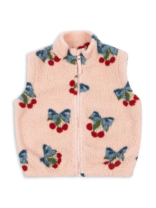 Obrázek produktu Konges Sløjd Dětská vesta Konges Sløjd JODY TEDDY VEST GRS růžová