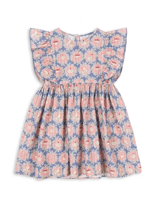 Obrázek produktu Konges Sløjd Dětské bavlněné šaty Konges Sløjd KIM FRILL DRESS GOTS
