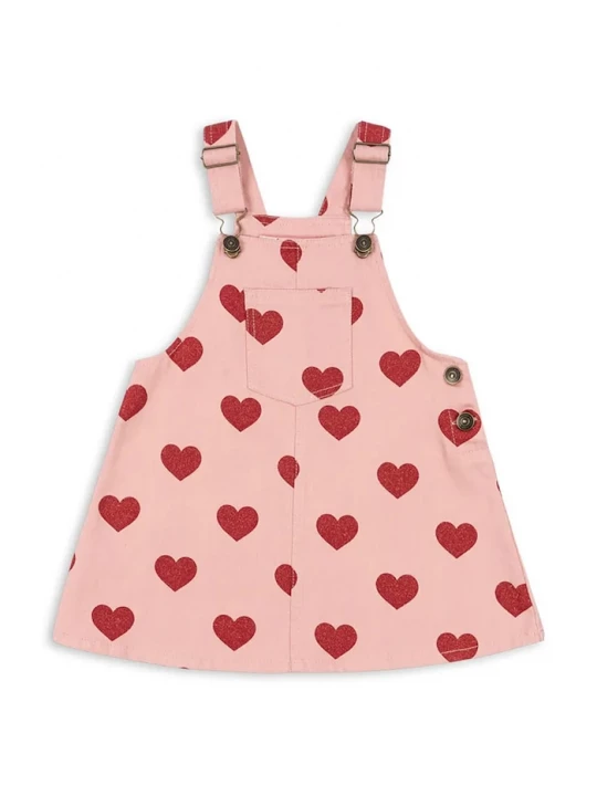 Obrázek produktu Konges Sløjd Dětské bavlněné šaty Konges Sløjd MAGOT OVERALL DRESS GOTS růžová