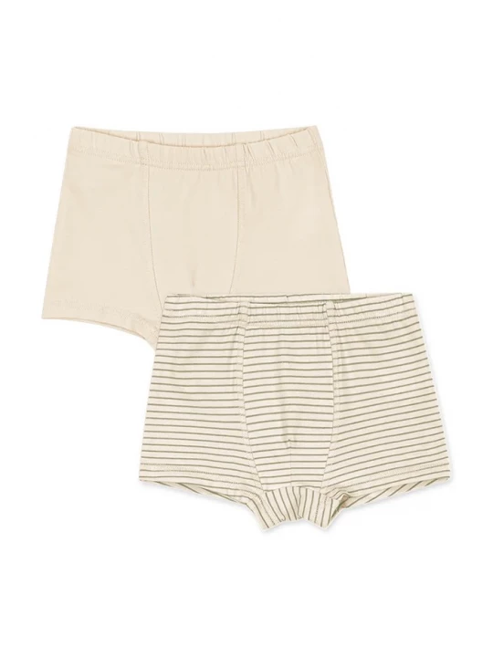 Obrázek produktu Konges Sløjd Dětské boxerky BASIC 2 PACK BOY BOXERS GOTS 2-pack béžová