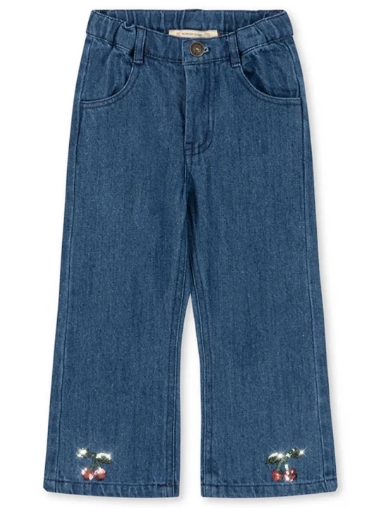 Obrázek produktu Konges Sløjd Dětské rifle Konges Sløjd ELBA FLARE JEANS GOTS námořnická modř