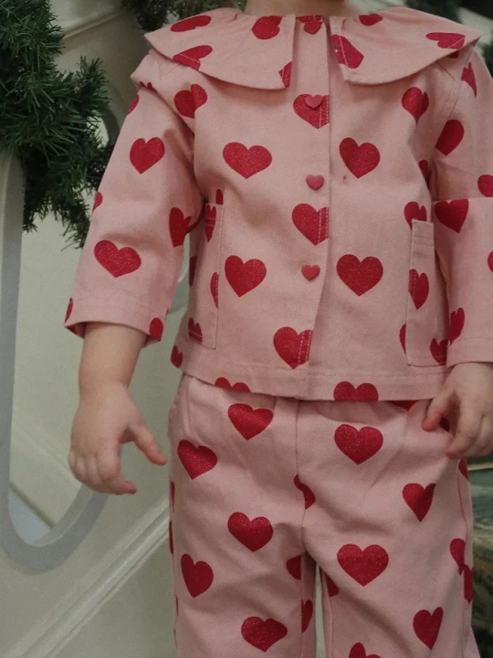 Obrázek produktu Konges Sløjd Dětské rifle Konges Sløjd MAGOT FRILL PANTS GOTS růžová