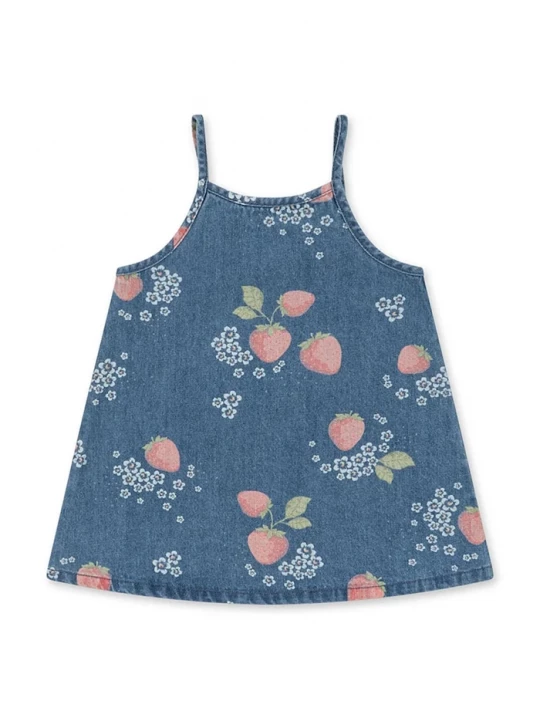 Obrázek produktu Konges Sløjd Dětské riflové šaty Konges Sløjd MAGOT STRAP DRESS GOTS námořnická modř