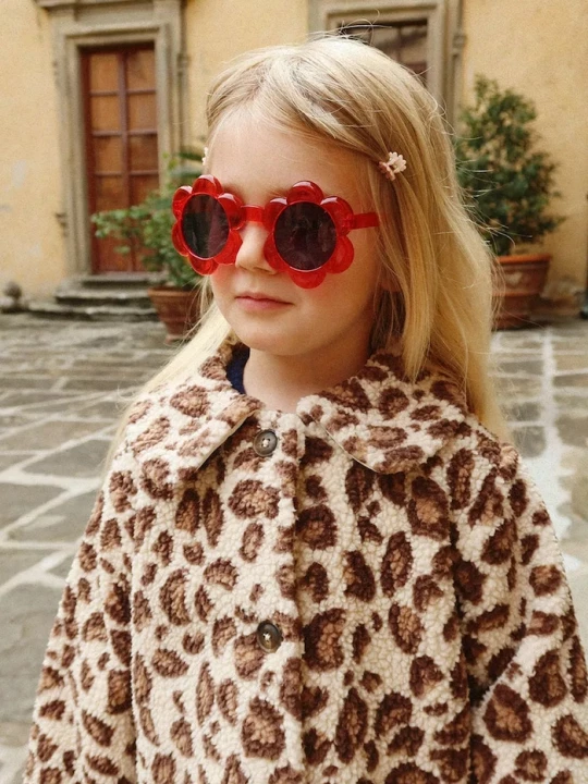 Obrázek produktu Konges Sløjd Dětské sluneční brýle Konges Sløjd SUNGLASSES JUNIOR FLOWER červená