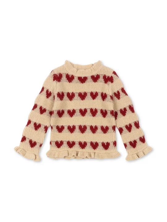Obrázek produktu Konges Sløjd Dětský svetr s příměsí vlny Konges Sløjd LAULA SWEATER béžová