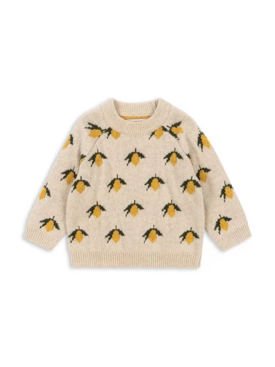 Obrázek produktu Konges Sløjd Dětský vlněný svetr Konges Sløjd BELOU LEMON KNIT BLOUSE
