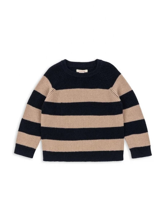 Obrázek produktu Konges Sløjd Dětský vlněný svetr Konges Sløjd VITUM KNIT SWEATER námořnická modř