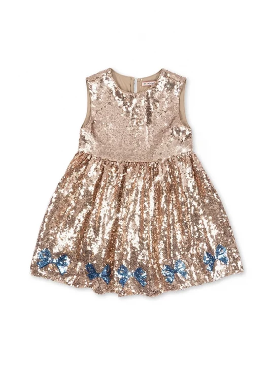 Obrázek produktu Konges Sløjd Dívčí šaty Konges Sløjd STARLA SEQUIN DRESS zlatá