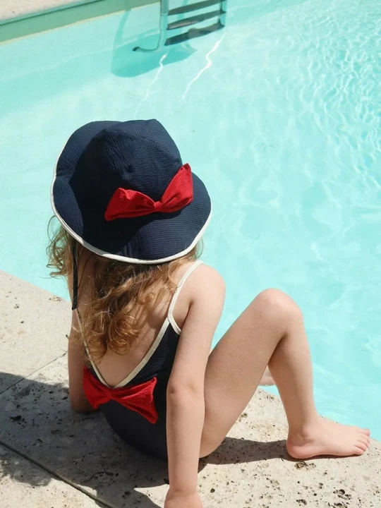Obrázek produktu Konges Sløjd Jednodílné dětské plavky Konges Sløjd BOWIE SWIMSUIT GRS námořnická modř