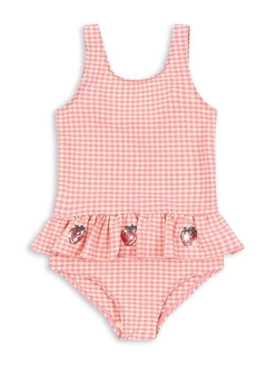 Obrázek produktu Konges Sløjd Jednodílné dětské plavky ETTA SWIMSUIT růžová