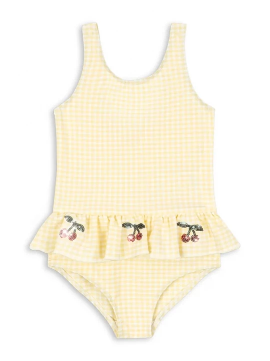 Obrázek produktu Konges Sløjd Jednodílné dětské plavky Konges Sløjd ETTA SWIMSUIT žlutá