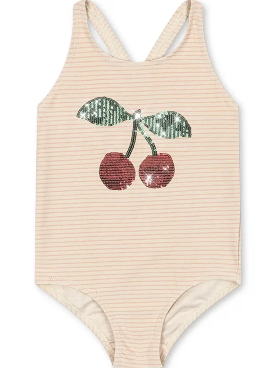 Obrázek produktu Konges Sløjd Jednodílné dětské plavky Konges Sløjd JADE SWIMSUIT béžová