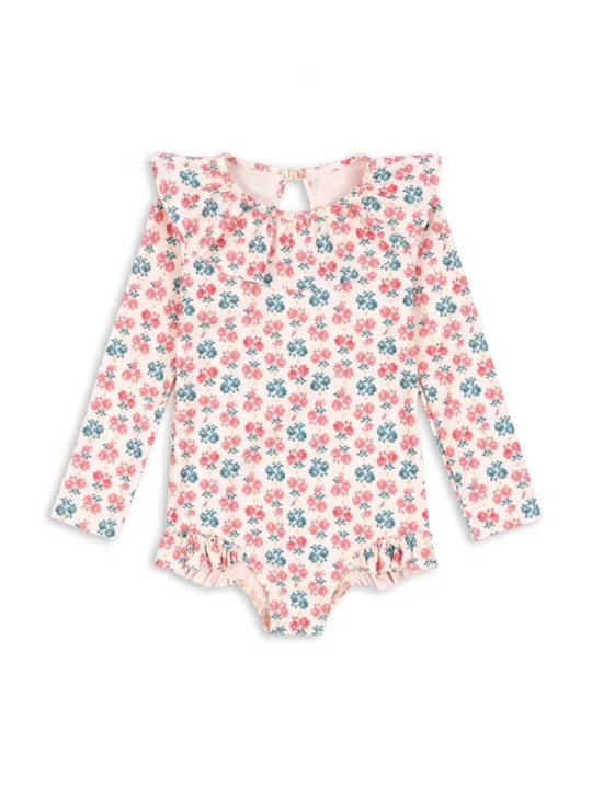 Obrázek produktu Konges Sløjd Jednodílné dětské plavky Konges Sløjd MANUCA LS SWIMSUIT GRS růžová