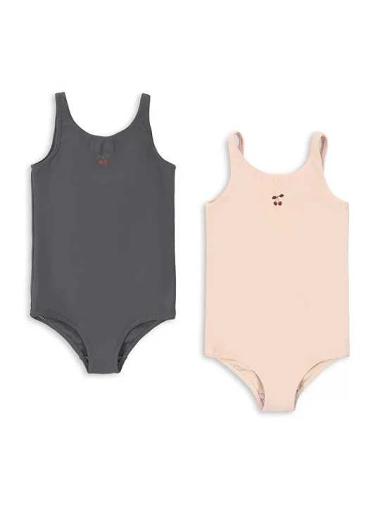 Obrázek produktu Konges Sløjd jednodílné plavky dětské 2 PACK MARVA SWIMSUIT béžová