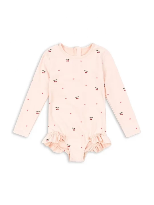 Obrázek produktu Konges Sløjd jednodílné plavky dětské MERLE LS SWIMSUIT GRS růžová